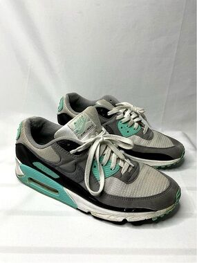 Nike Air Max 90 Sneakers Gray Teal Black Mens Running Shoes